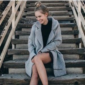 Brandy Melville Wool Kennedy Gray Coat